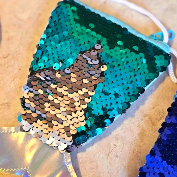 Mermaid Tail Zippered Purses - Picture 2 of 2